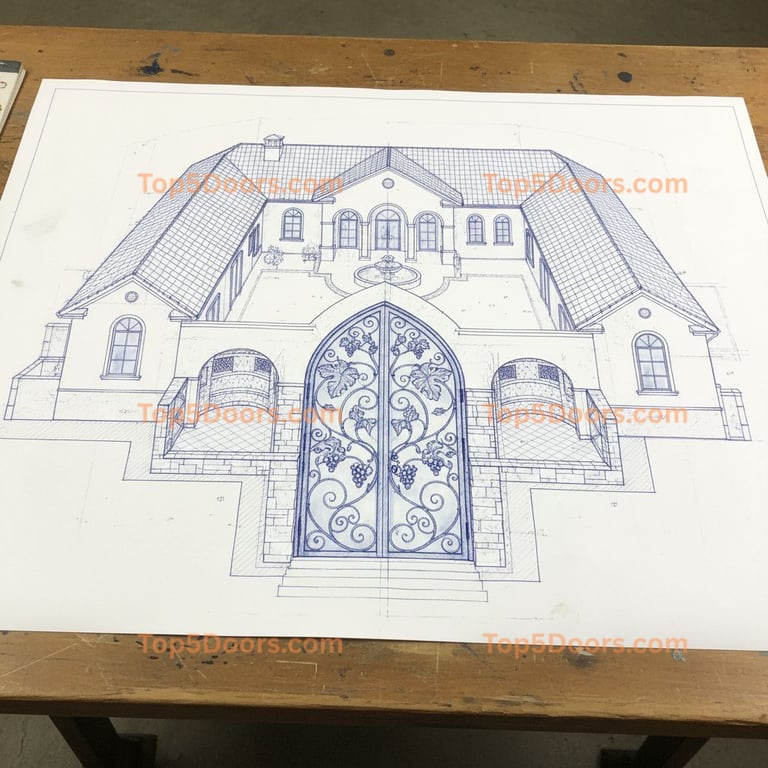 Louisiana wine cellar door mediterranean Door