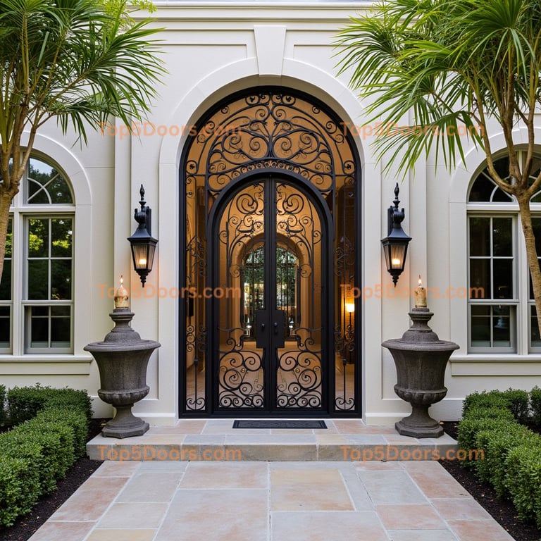 Louisiana wine cellar door mid-century modern Door