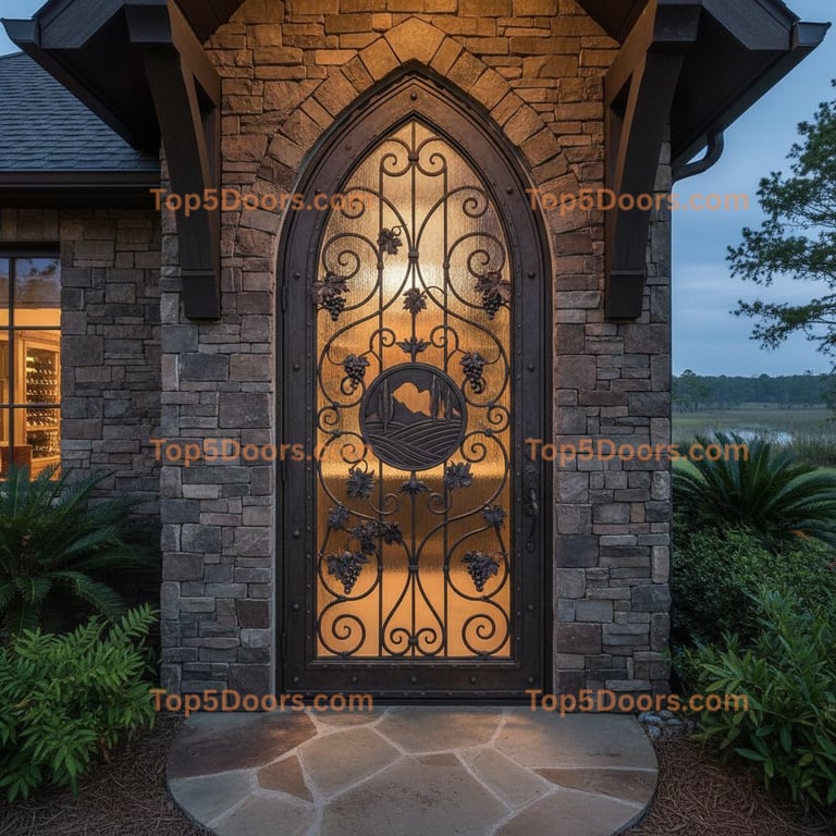 Louisiana wine cellar door mountain lodge Door