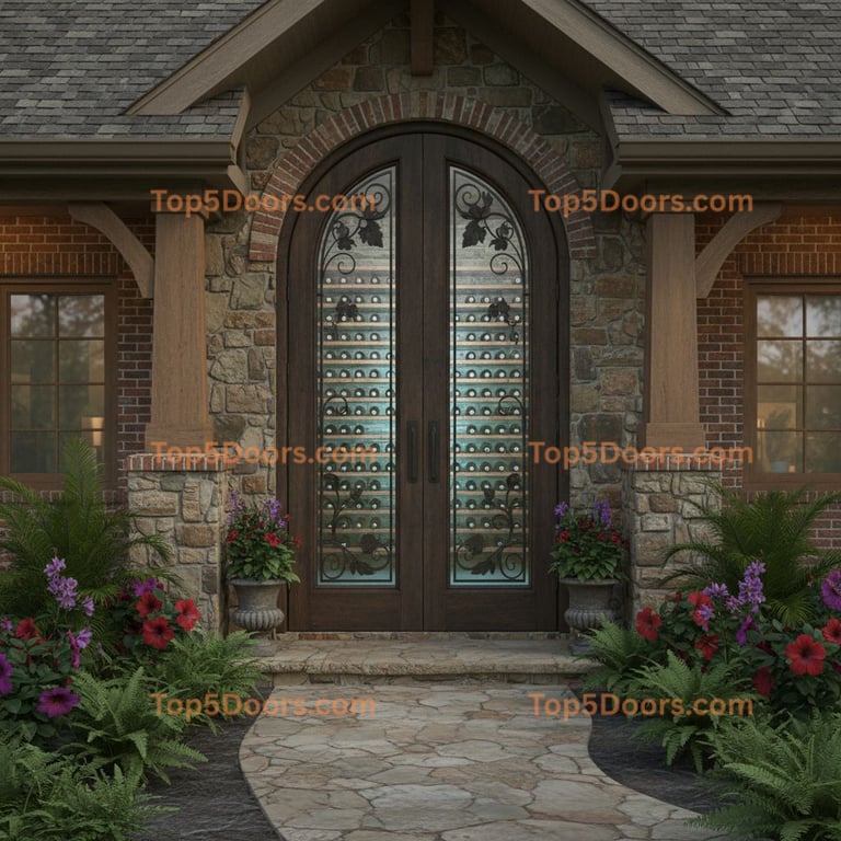 Louisiana wine cellar door craftsman Door