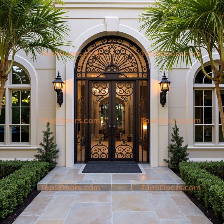 Louisiana wine cellar door mid-century modern Door