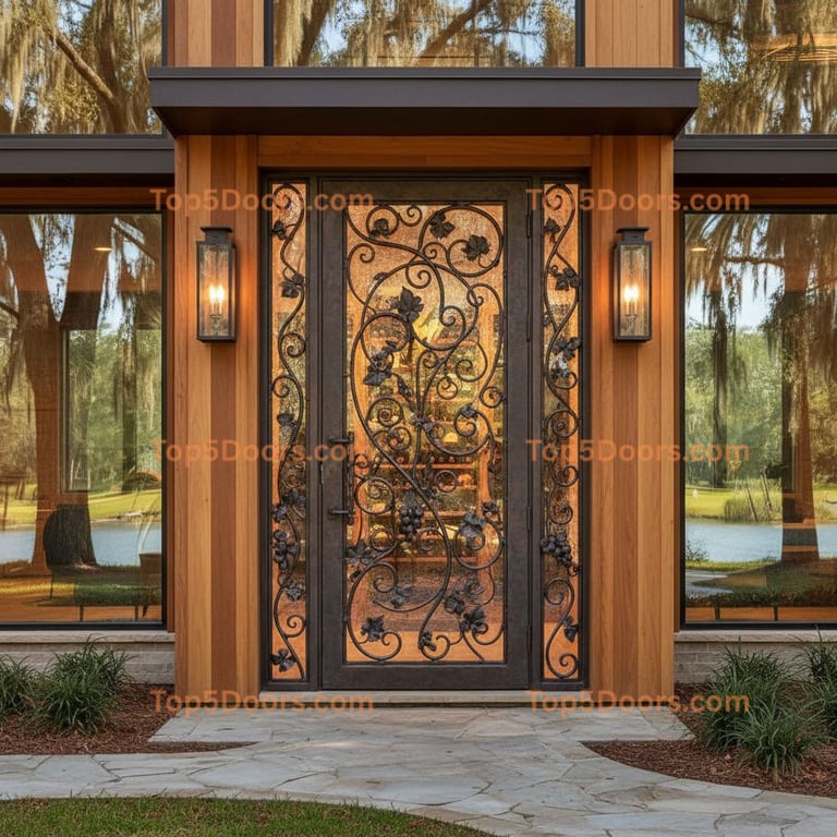 Louisiana wine cellar door modern Door