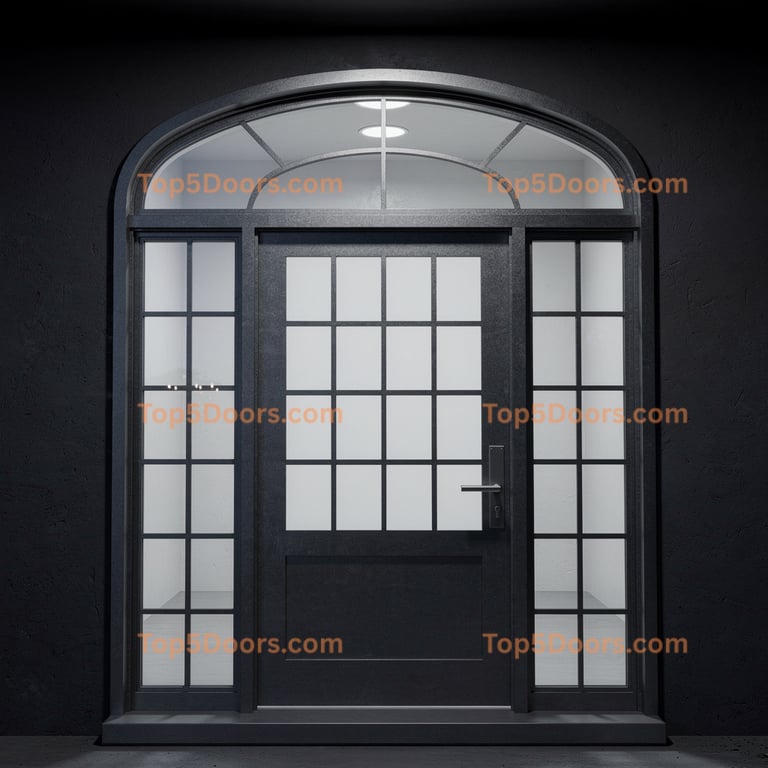 Louisiana wrought iron arched single mountain lodge Doo