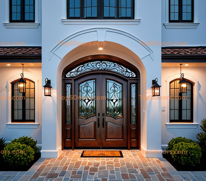 Maine arched double coastal Door
