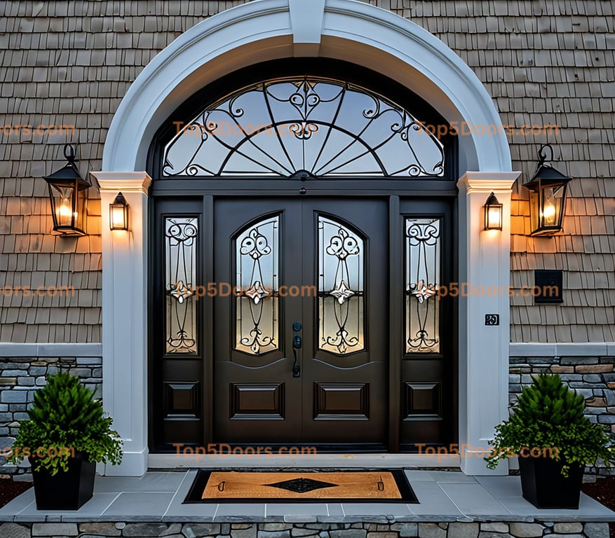 Maine arched single industrial Door