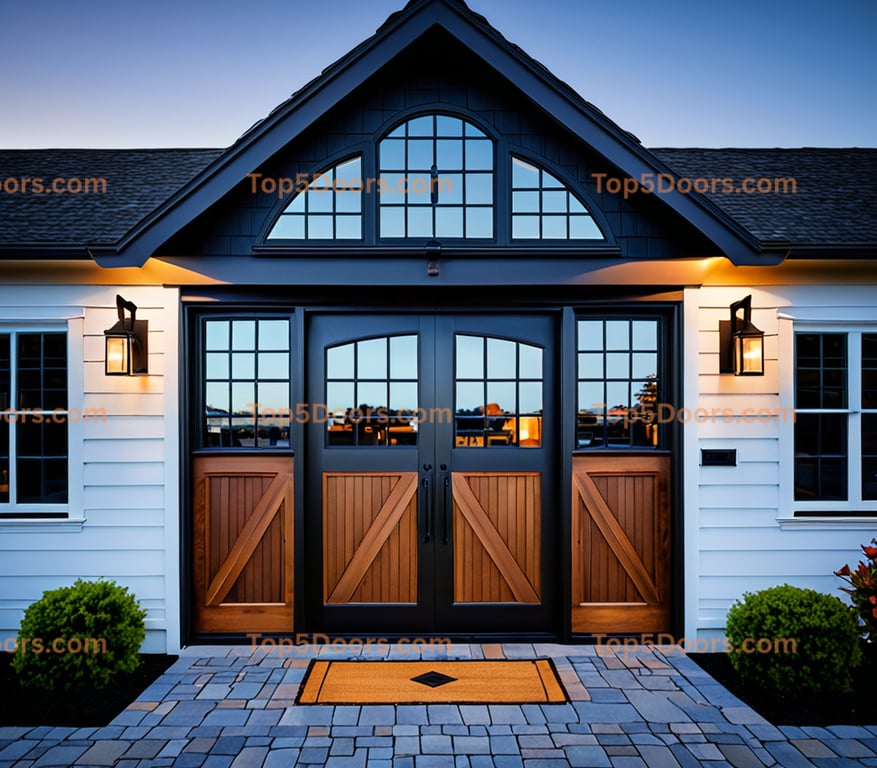 Maine barn door mid-century modern Door