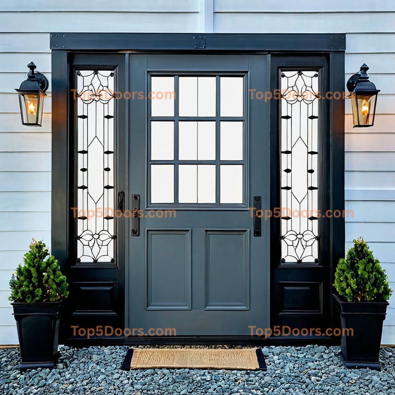 Maine barn door french country Door