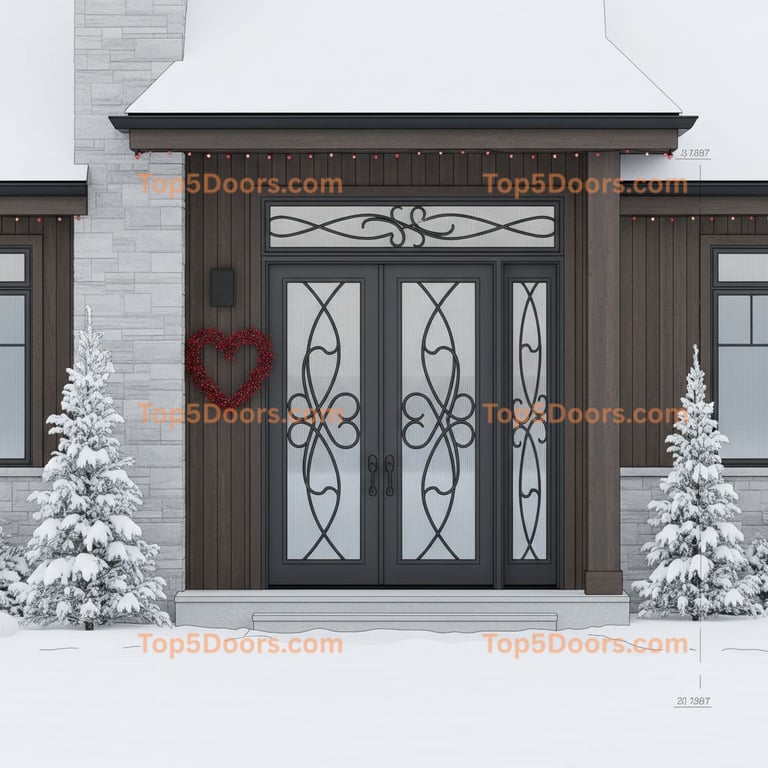 Maine double minimalist Door