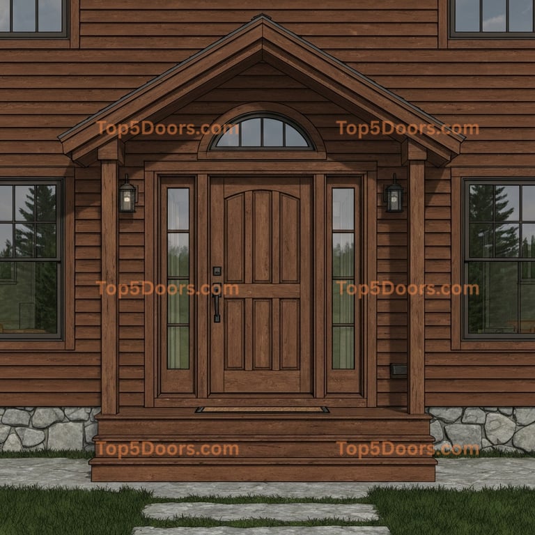 Maine french door mountain lodge Door