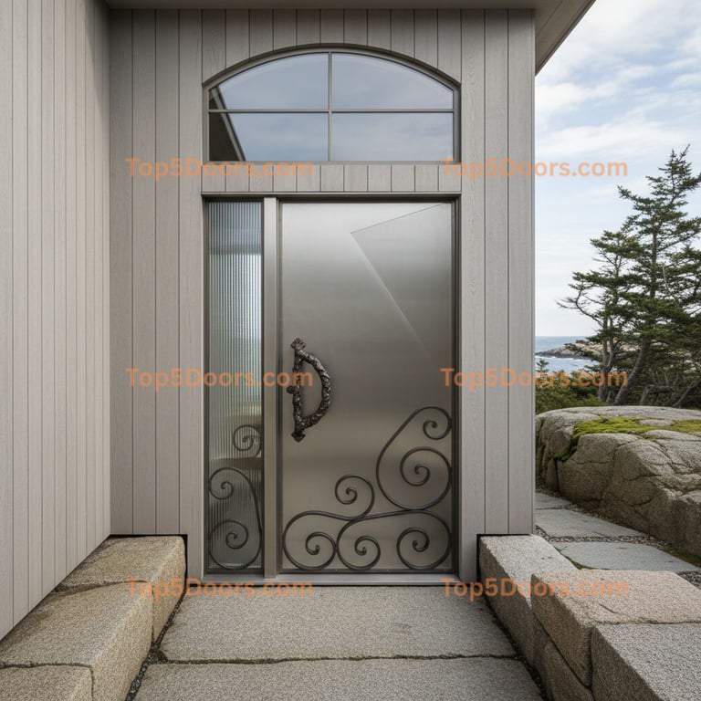 Maine front entry door scandinavian Door
