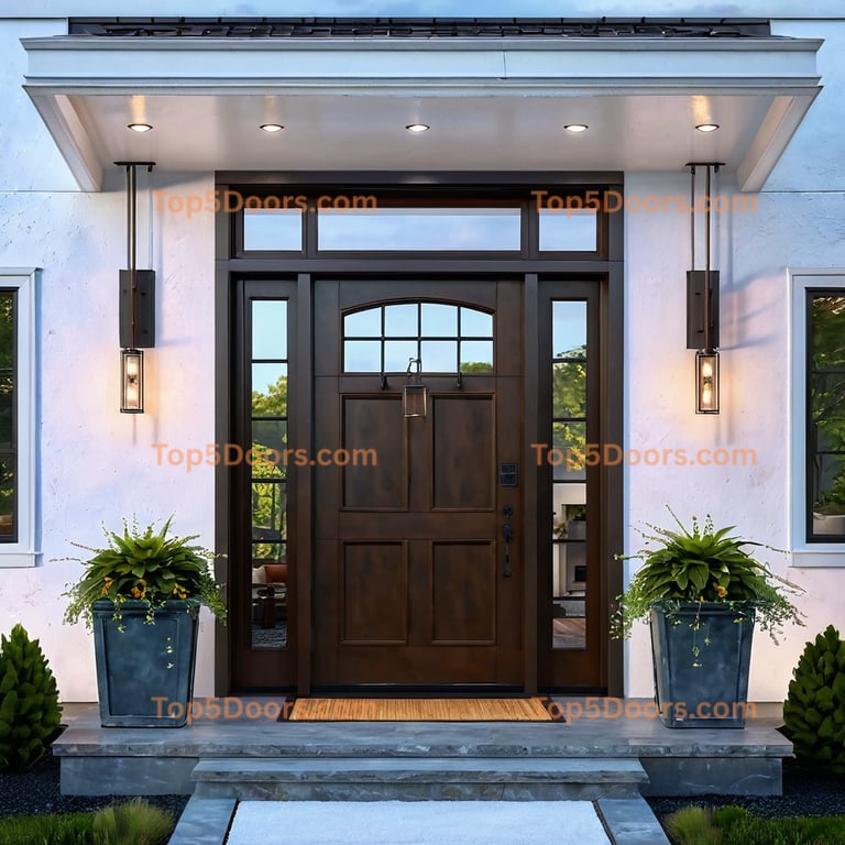 Maine pivot mid-century modern Door