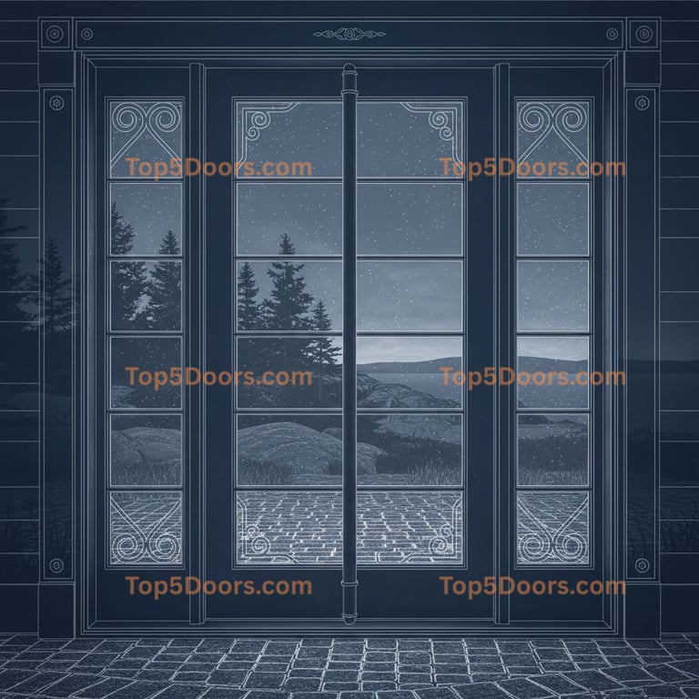 Maine pivot industrial Door