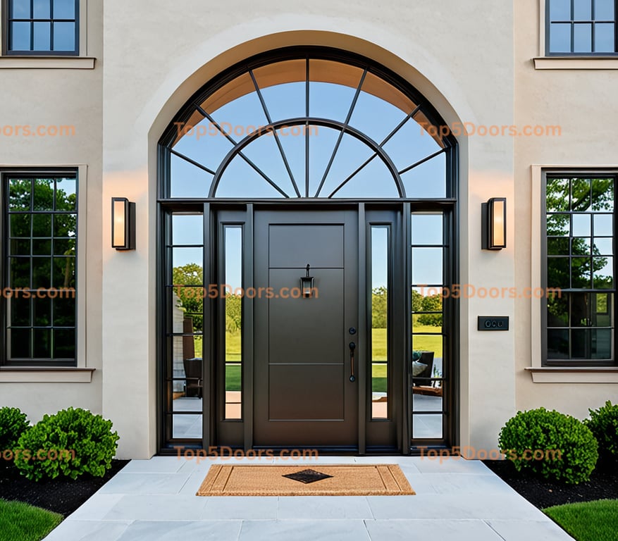 Maine steel frame mid-century modern Door