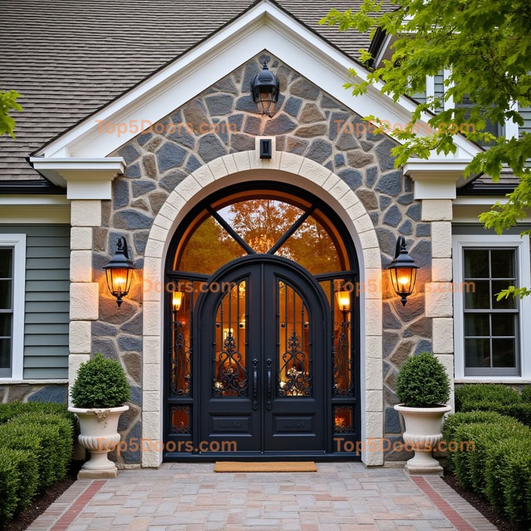 Maine wine cellar door craftsman Door