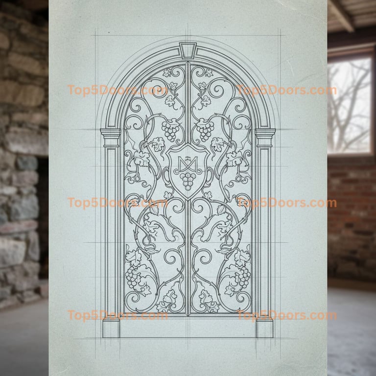 Maine wine cellar door victorian Door