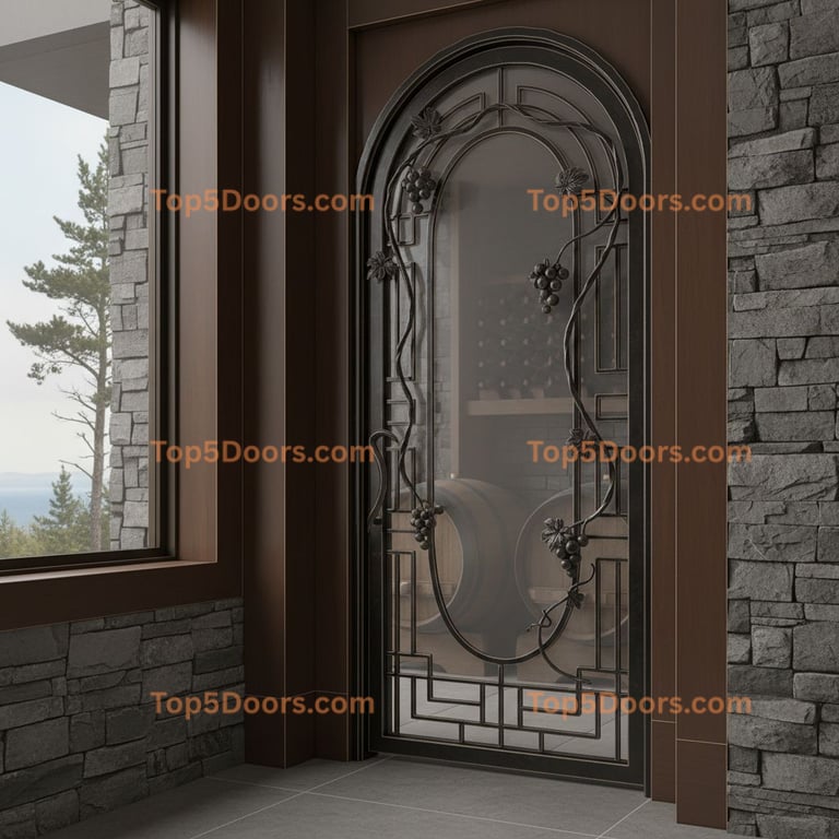 Maine wine cellar door korean modern Door