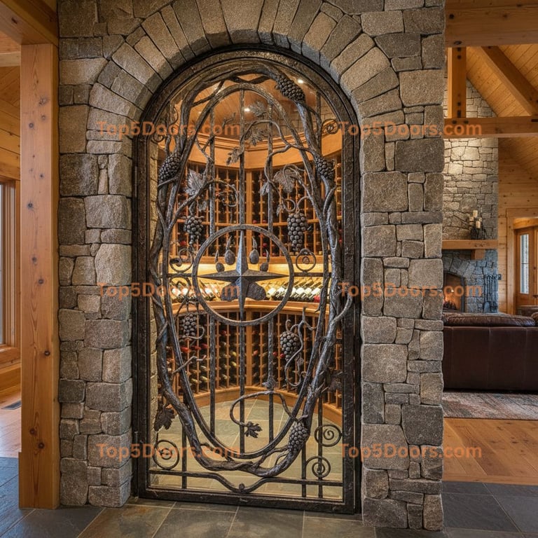 Maine wine cellar door mountain lodge Door