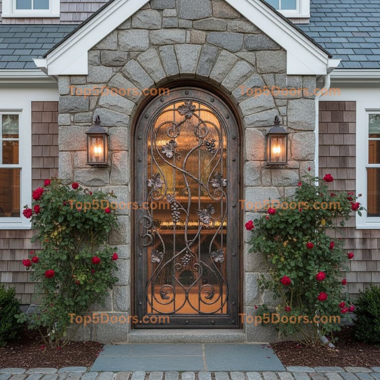 Maine wine cellar door traditional american Door