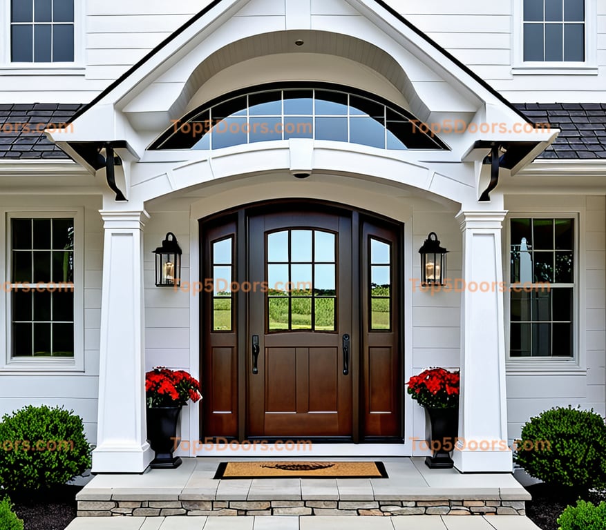 Maryland arched double craftsman Door