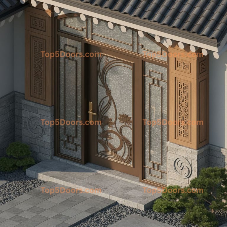 Maryland arched single korean modern Door