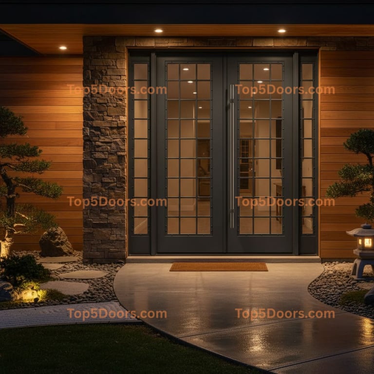 Maryland french door japanese zen Door