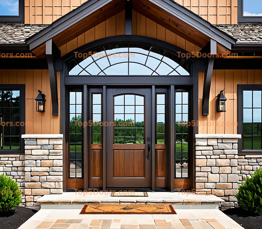 Maryland steel frame mountain lodge Door