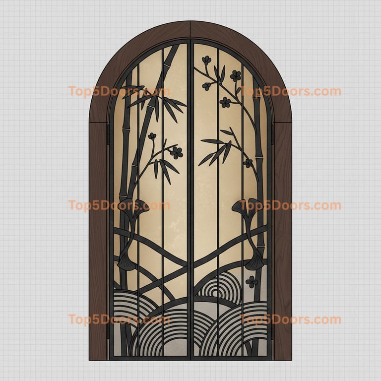 Maryland wine cellar door japanese zen Door