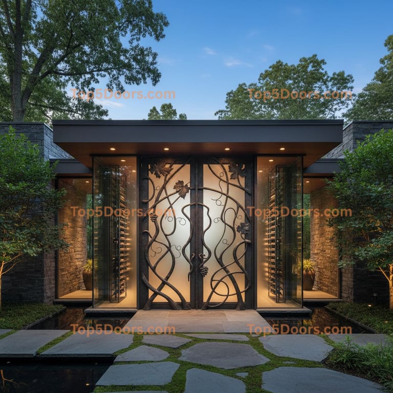 Maryland wine cellar door modern Door