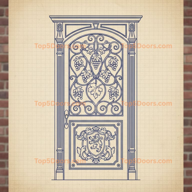 Maryland wine cellar door georgian Door