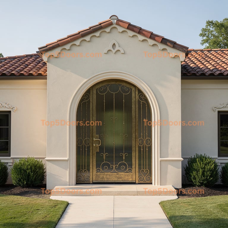 Maryland wrought iron arched single spanish colonial Do