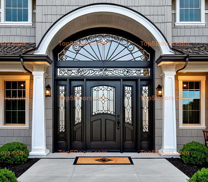 Maryland wrought iron double craftsman Door