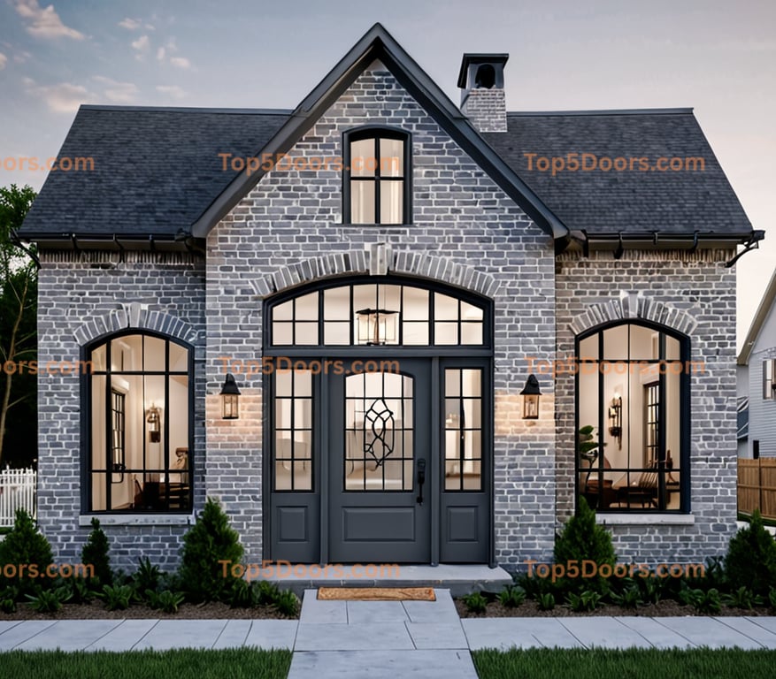 Maryland wrought iron modern farmhouse Door