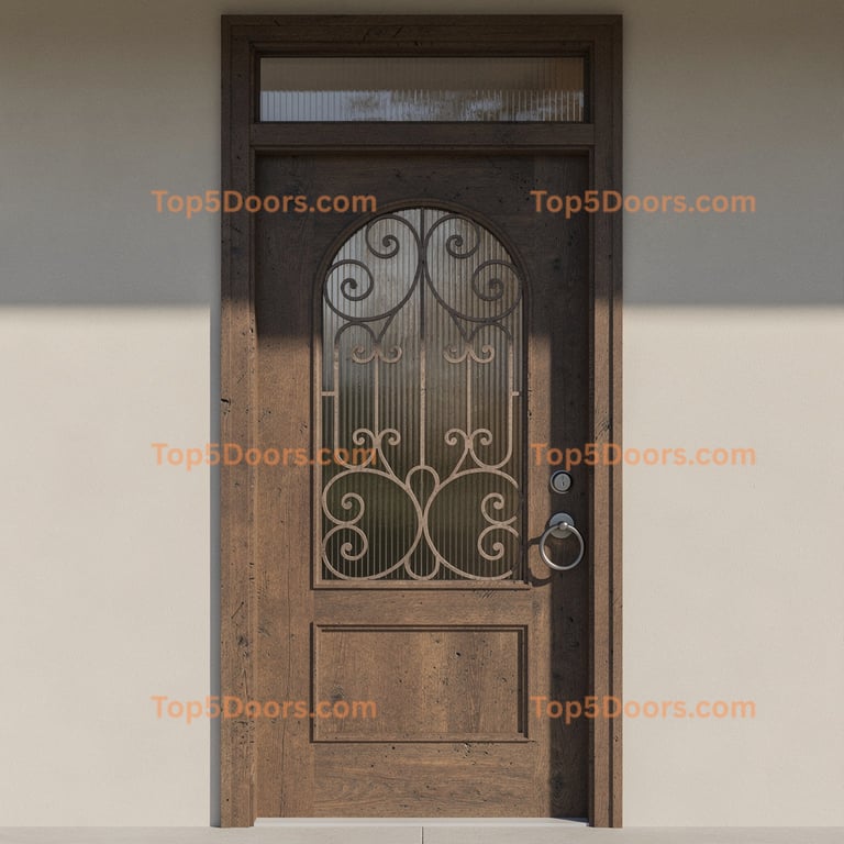 Maryland wrought iron glass paneled mid-century modern 