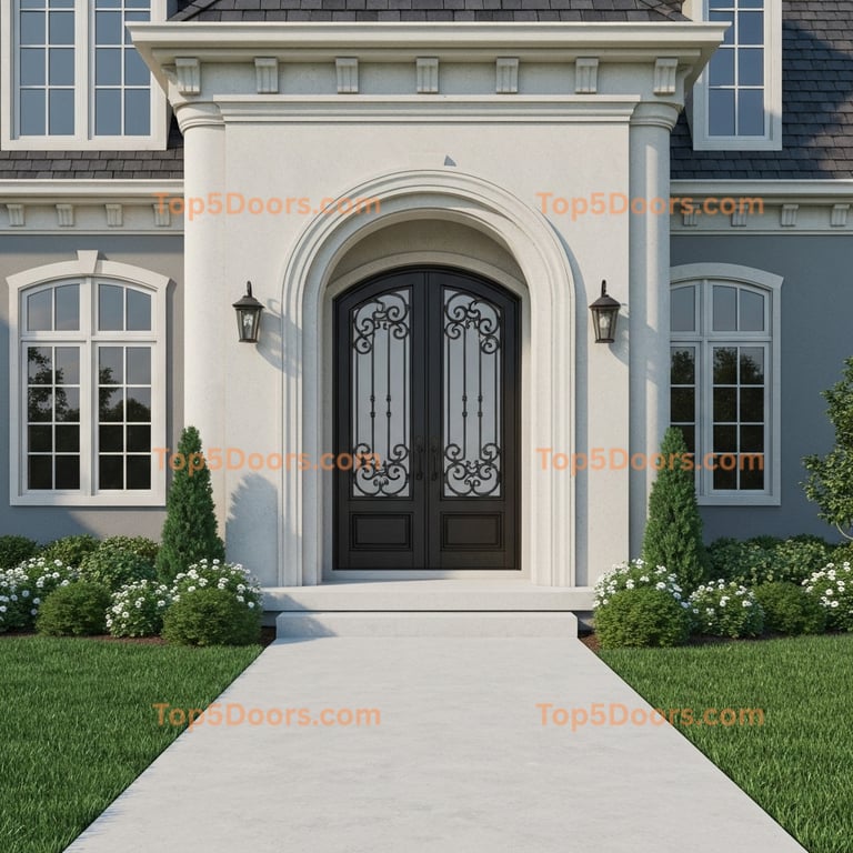 Maryland wrought iron single french country Door