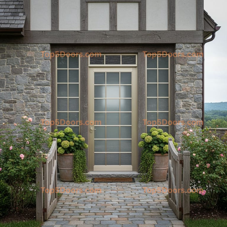 Maryland wrought iron single french country Door