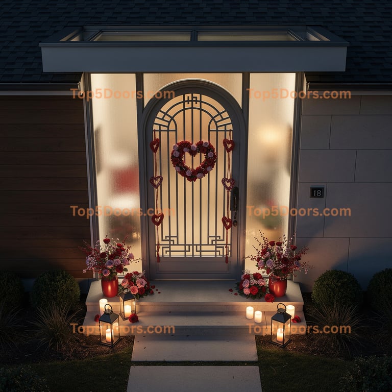 Maryland wrought iron solid panel mid-century modern Do