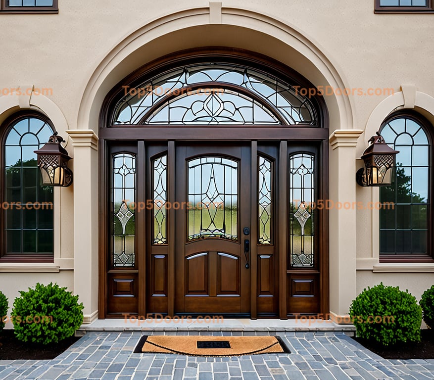 Massachusetts arched single european classic Door