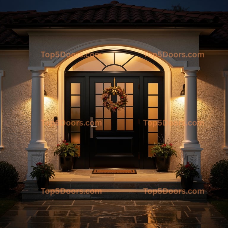 Massachusetts barn door mediterranean Door