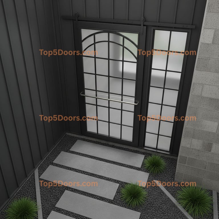 Massachusetts barn door industrial Door