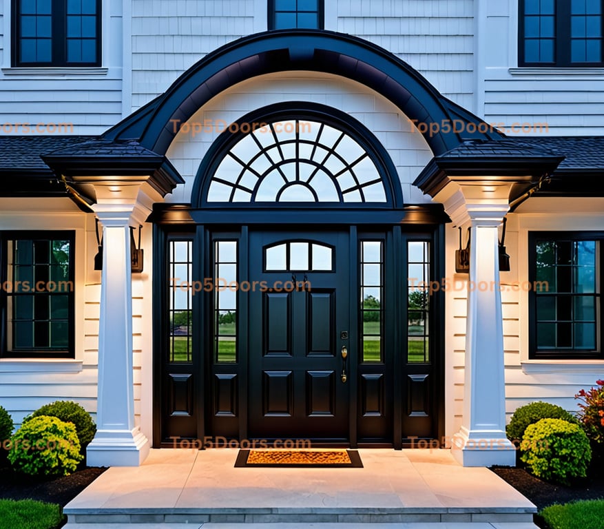 Massachusetts glass paneled contemporary Door