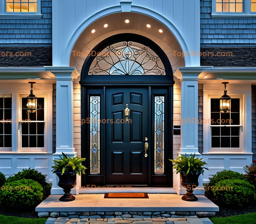 Massachusetts glass paneled coastal Door