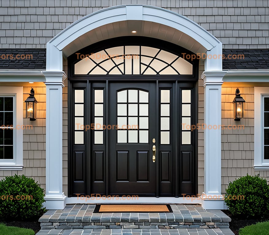 Massachusetts solid panel traditional american Door