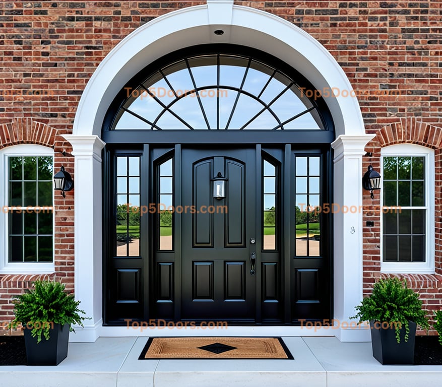 Massachusetts solid panel georgian Door