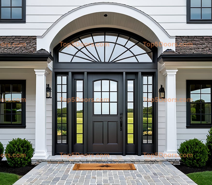 Massachusetts steel frame traditional american Door