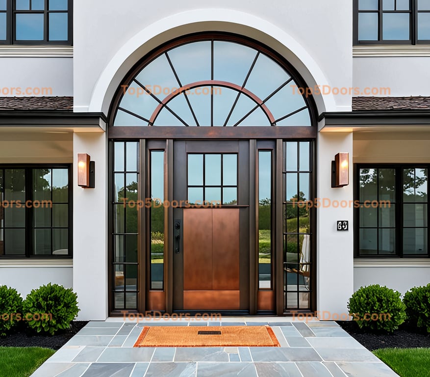 Massachusetts steel frame mid-century modern Door