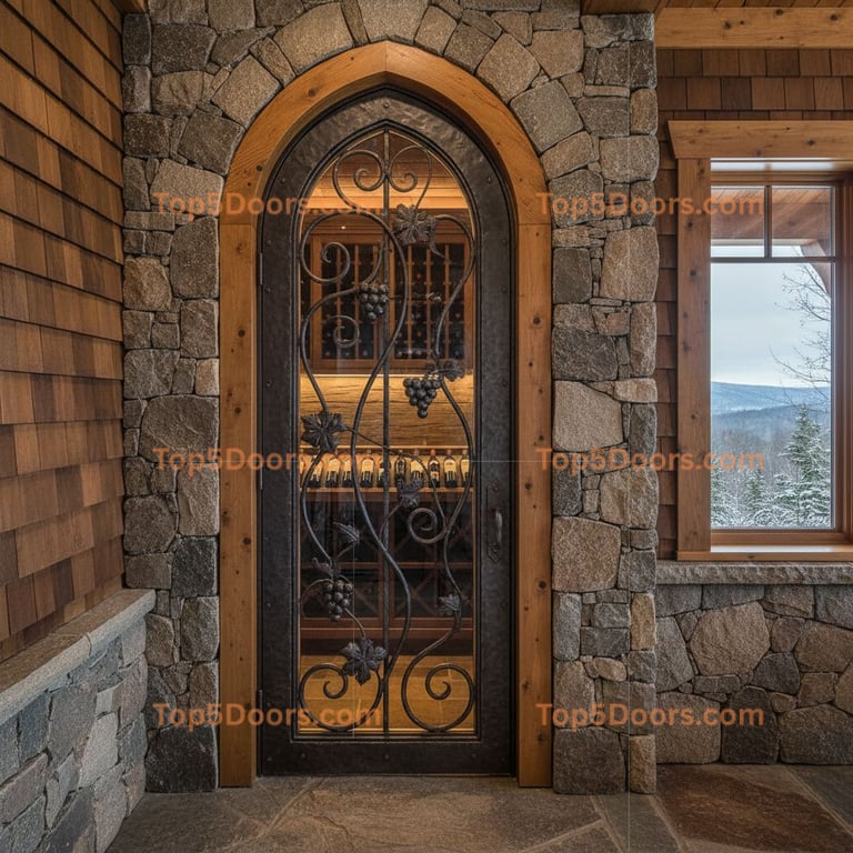 Massachusetts wine cellar door mountain lodge Door