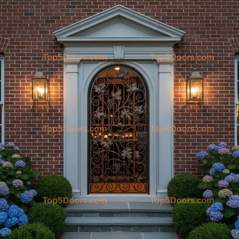 Massachusetts wine cellar door georgian Door