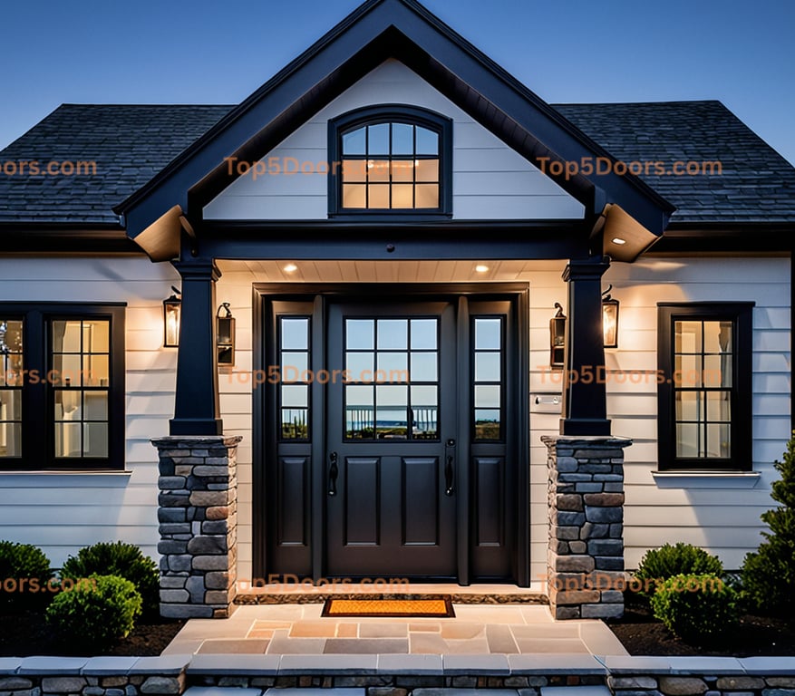 Massachusetts wrought iron single cape cod Door