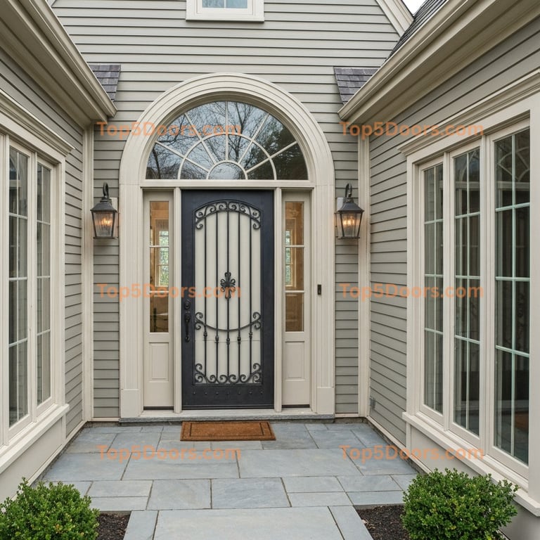 Massachusetts wrought iron steel frame french country D