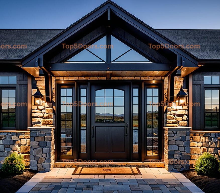 Massachusetts wrought iron steel frame mountain lodge D